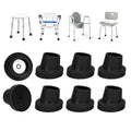 1-1/8 Inch Shower Chair Replacement Feet 8-Pack Non-Slip Suction Rubber Tips