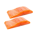(1) Atlantic Salmon Portions, Skin-On, average 180-190g each, price per Kg