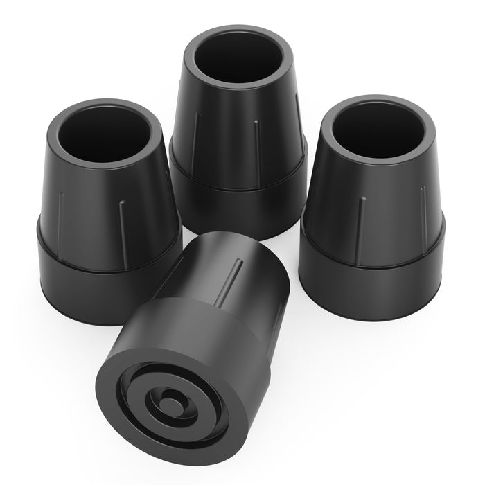 1 Inch Cane Tips Replacement Heavy Duty Rubber Anti Slip Crutch Tips 4 Pack