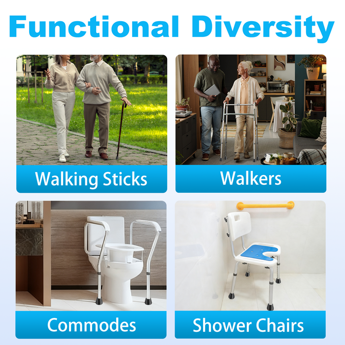 1 Inch Walker Rubber Tips 6 Pack, Anti-Slip Replacement Feet for Walking Canes and Mobility Walkers