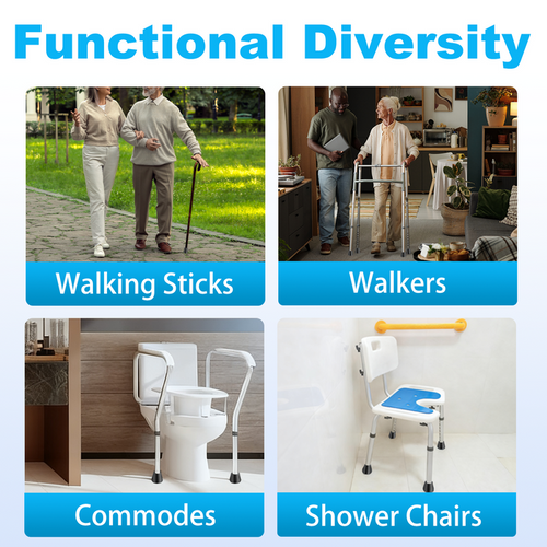 1 Inch Walker Rubber Tips 6 Pack, Anti-Slip Replacement Feet for Walking Canes and Mobility Walkers