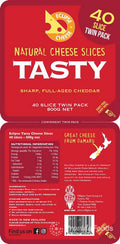 (1) Milligans NZ Tasty Cheddar Slice Cheese 800g