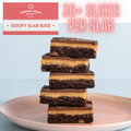 (1) Slice Slab - Salted caramel Gluten Free Brownie 1.9kg