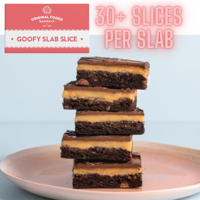(1) Slice Slab - Salted caramel Gluten Free Brownie 1.9kg