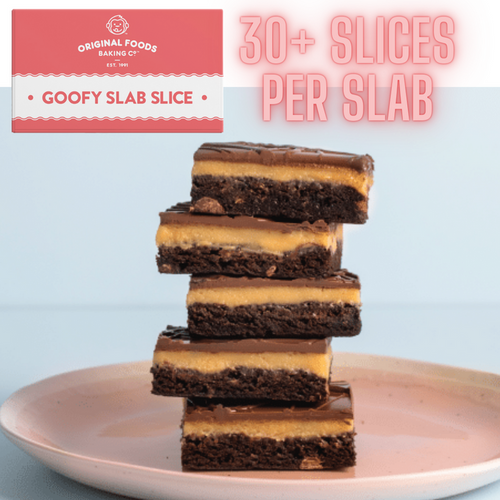 (1) Slice Slab - Salted caramel Gluten Free Brownie 1.9kg