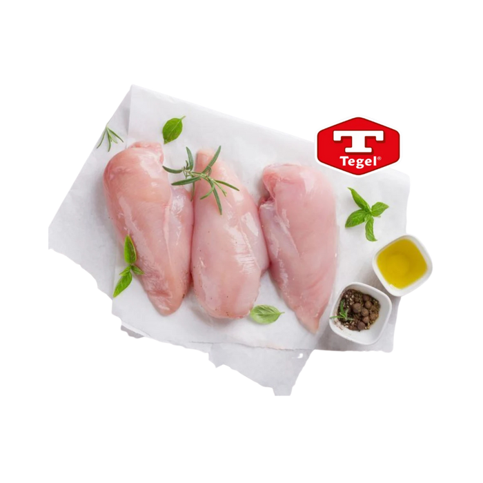(1) Tegel Chicken Breast, Skinless 2.5kg bagged, price per kg (average weight 2-2.8kg each)