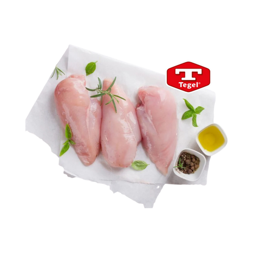 (1) Tegel Chicken Breast, Skinless 2.5kg bagged, price per kg (average weight 2-2.8kg each)