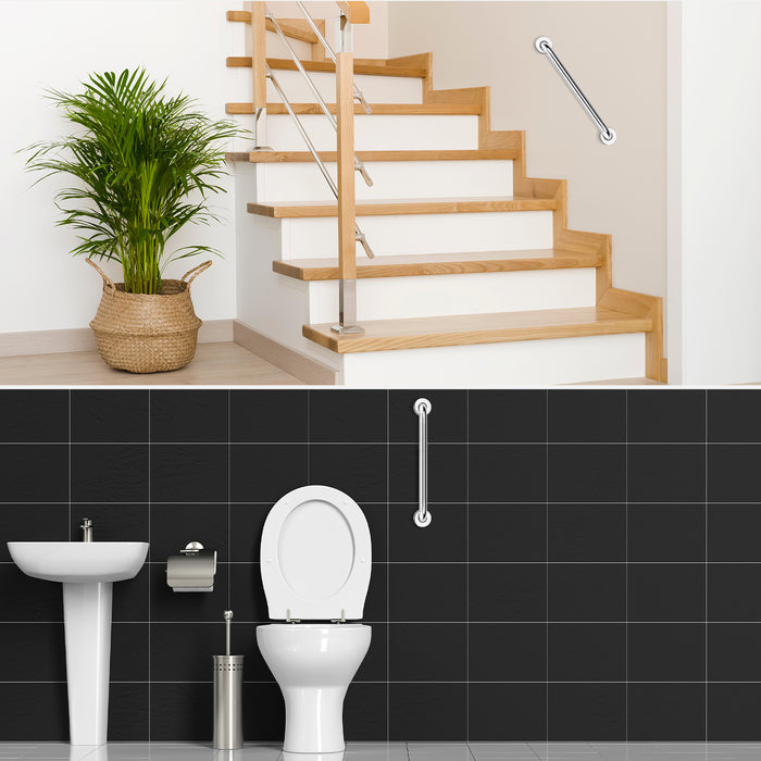12 Inch Bathroom Grab Bar Stainless Steel Safety Support Rail 136kg