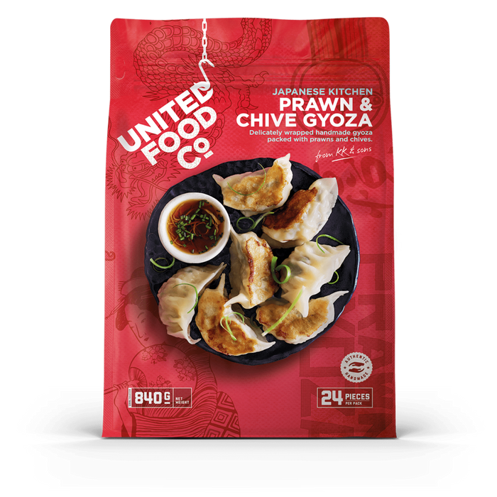 (2871) United Food Co  Chive & Prawn Gyoza (dumpling) 24pc x 840g