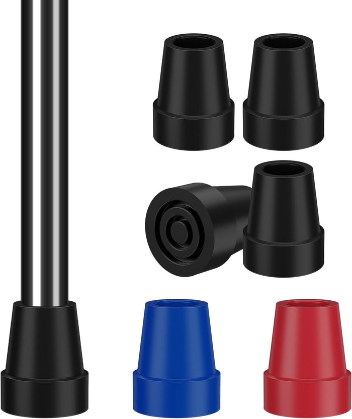 3/4 Inch Cane Tips Steel-Reinforced Rubber Replacement Tips