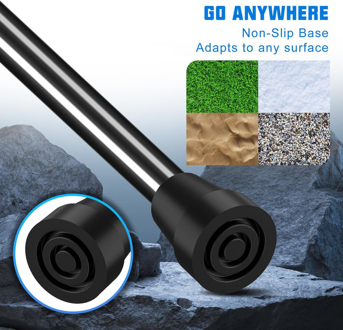 3/4 Inch Cane Tips Steel-Reinforced Rubber Replacement Tips