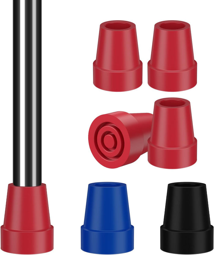 3/4 Inch Cane Tips Steel-Reinforced Rubber Replacement Tips