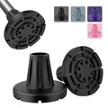 Heavy-duty 3/4-inch cane replacement tip with non-slip wide base for stability.