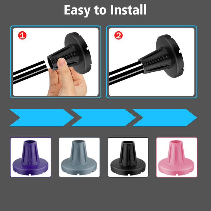 3/4-Inch Heavy Duty Cane Tip ¨C Anti-Slip Wide Base