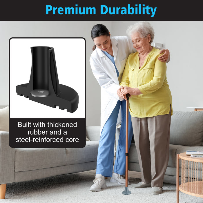 3/4-Inch Heavy Duty Cane Tip ¨C Anti-Slip Wide Base