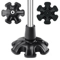 3/4 Inch Self Standing Cane Tip 6 Prong Heavy Duty Rubber Anti Slip Replacement Tip