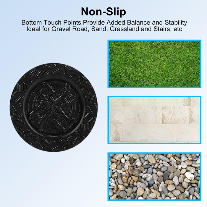 4-Pack 3/4 PVC Cane Tips