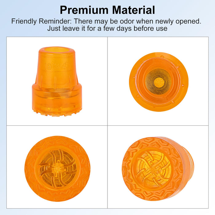 4-Pack 3/4 PVC Cane Tips