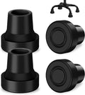 5/8 Inch Quad Cane Tips 4-Pack Rubber Replacement Feet for Walking Canes