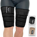 Adjustable Thigh Compression Wraps 2-Pack, Hamstring Support Brace