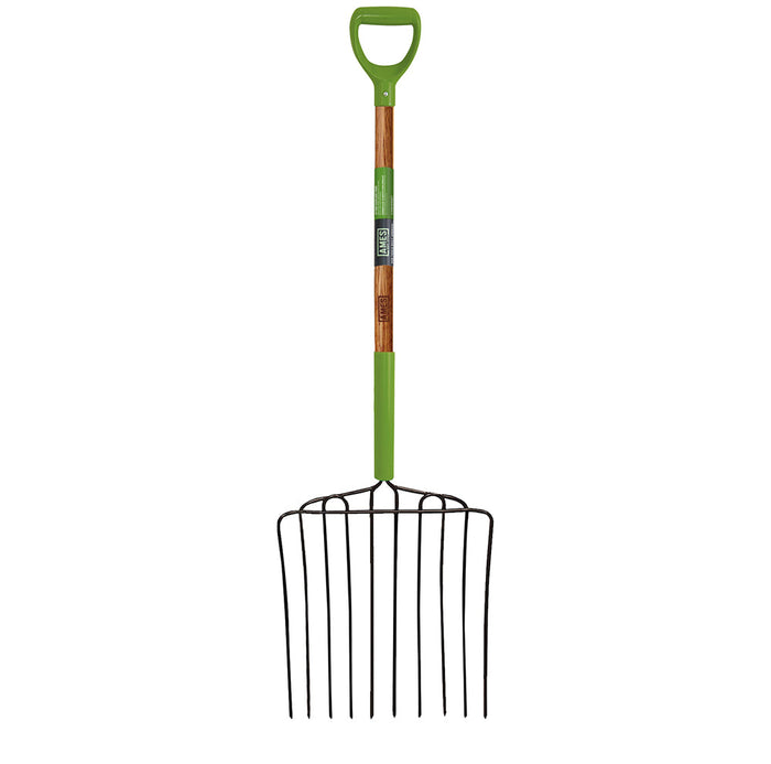 Ames 10-Tine Ensilage Fork Wood Handle