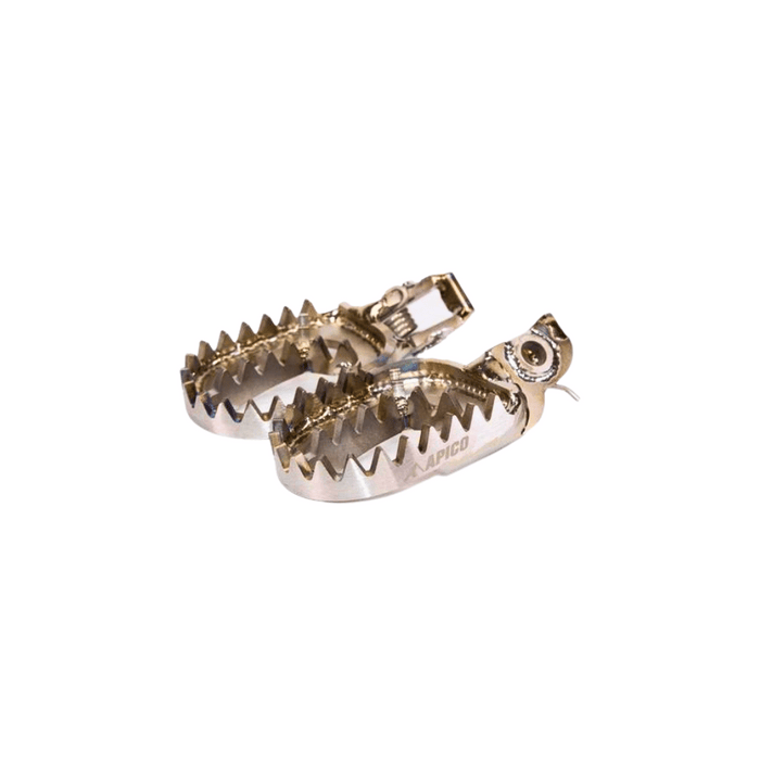 Apico Trials Footpegs - Titanium