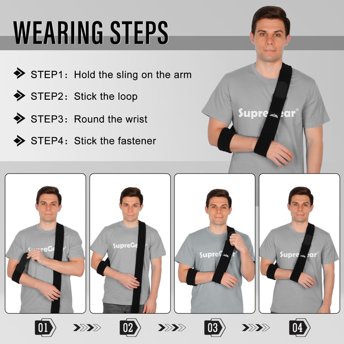 Arm Sling Shoulder Immobilizer Adjustable Universal Support Brace