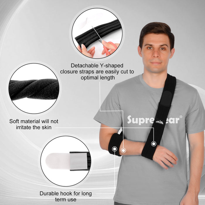 Arm Sling Shoulder Immobilizer Adjustable Universal Support Brace