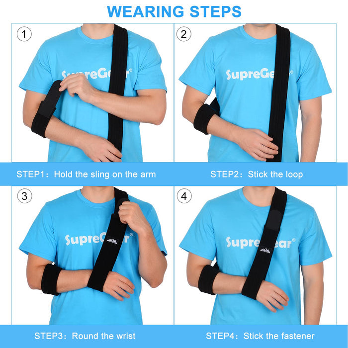 Arm Sling Shoulder Support for Fracture & Injury Adjustable Fit
