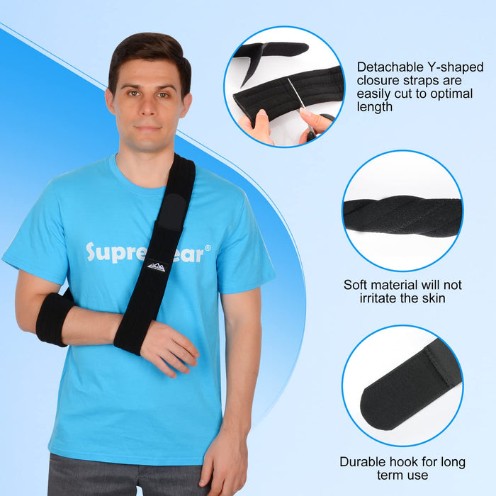 Arm Sling Shoulder Support for Fracture & Injury Adjustable Fit