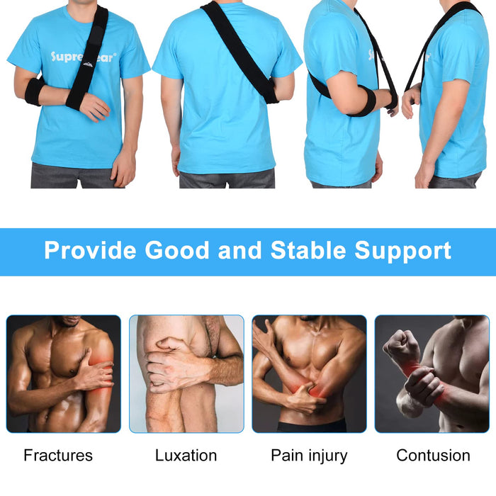 Arm Sling Shoulder Support for Fracture & Injury Adjustable Fit
