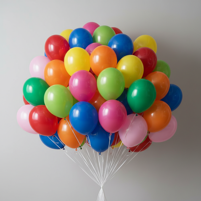 Big Rainbow Balloon Bunch