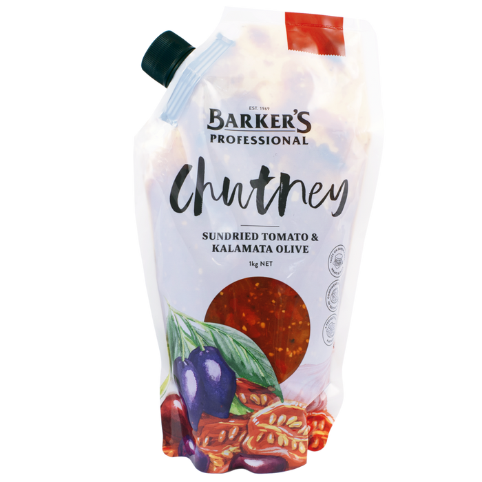 Barkers Sundried Tomato and Kalamata Olive Chutney 1kg