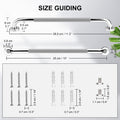 Bathroom Grab Bar 2 Pack Stainless Steel Safety Support Bar for Shower & Toilet