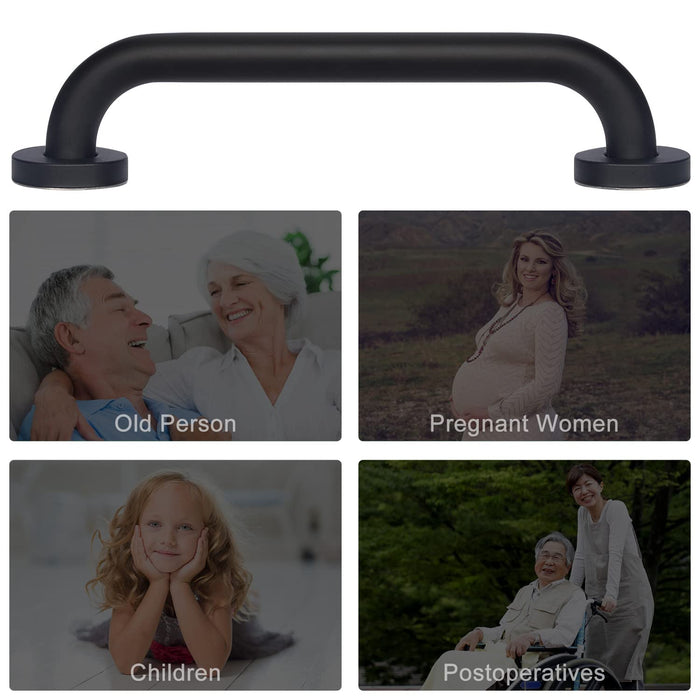 Bathroom Grab Bar 2-Pack Stainless Steel Wall Mounted Safety Handle
