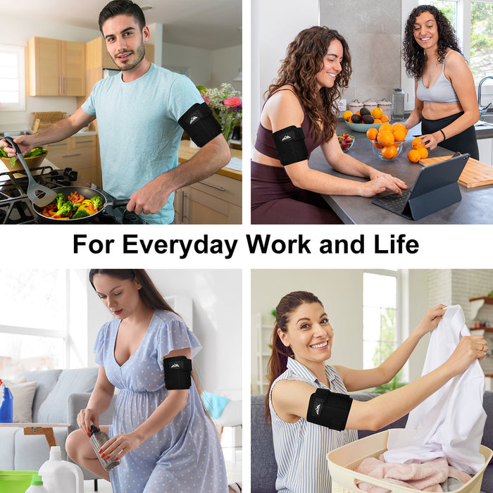 Bicep Tendonitis Brace Compression Sleeve with Dual Splints Upper Arm Support