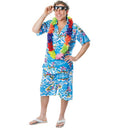 Blue Hawaiian Shirt and Shorts Costume