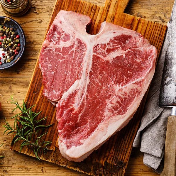 Bone In YP Beef T-Bone (Shortloin) 4kg+, price per kg