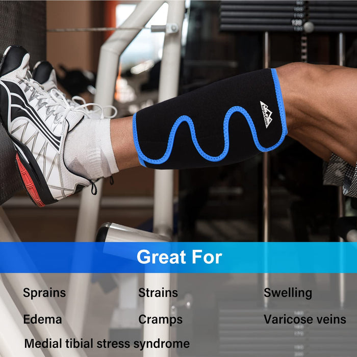 Calf Compression Shin Splint Support Brace Adjustable Pain Relief Sleeve