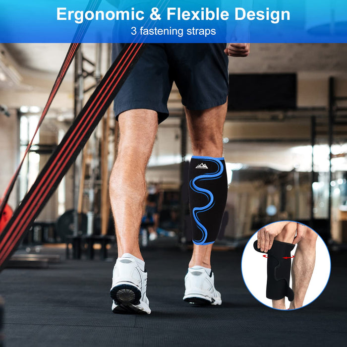 Calf Compression Shin Splint Support Brace Adjustable Pain Relief Sleeve
