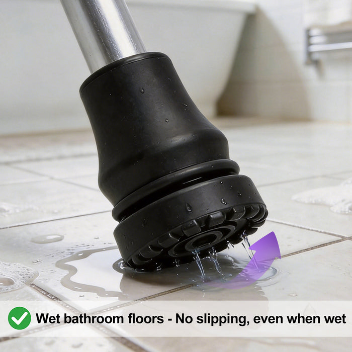 Cane Tips 4-Pack Anti-Slip Rubber Replacement Feet for Walking Canes