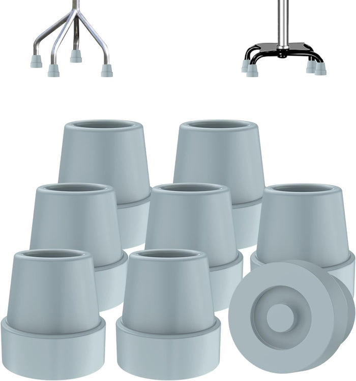 Gray / 1/2 Inch / 8 Pack