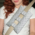 Chest Seatbelt Pillow, Soft Comfort Cushion for Travel, Car Seat Belt Pressure Relief Pad for Upper Body Support