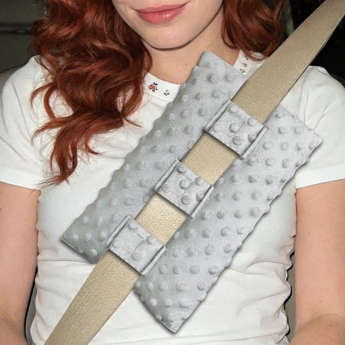 Chest Seatbelt Pillow, Soft Comfort Cushion for Travel, Car Seat Belt Pressure Relief Pad for Upper Body Support