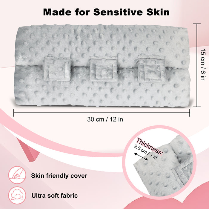 Chest Seatbelt Pillow, Soft Comfort Cushion for Travel, Car Seat Belt Pressure Relief Pad for Upper Body Support