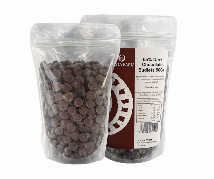 Cocoa Farm, Dark Chocolate 66% Couverture Budlets 500g