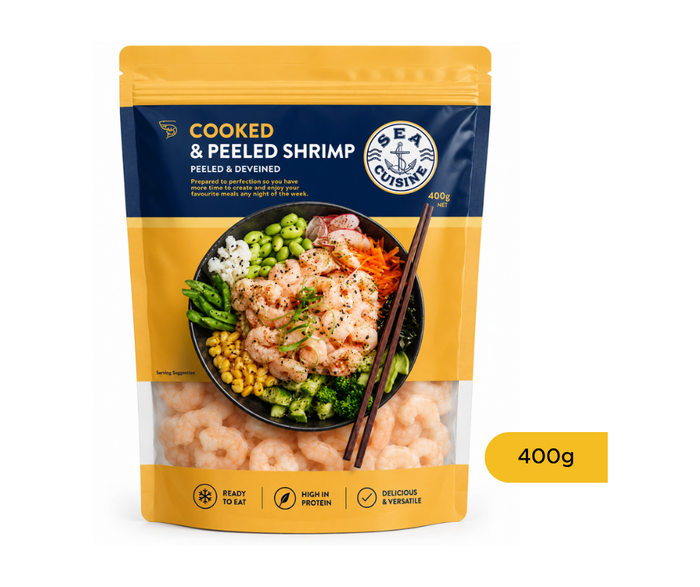 Cooked & Peeled Shrimp 400g (Peeled & Deveined) Supermix