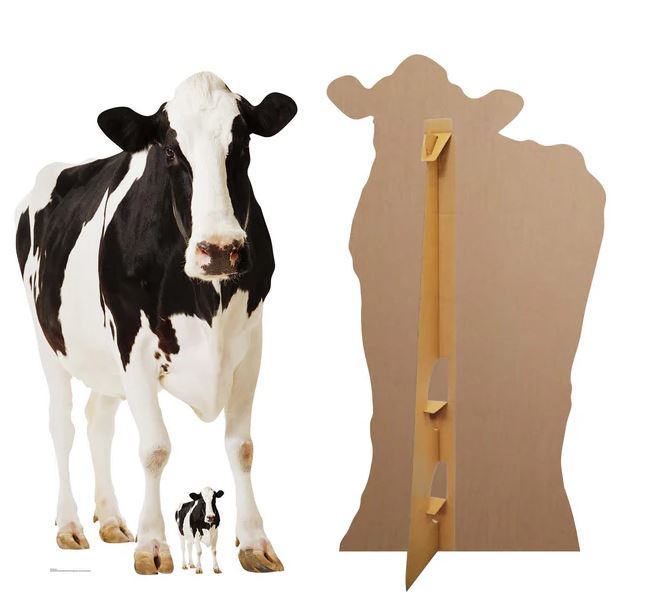 Cow Cardboard Cutout - 1.6m