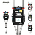 Crutch Bag Waterproof Organizer Pouch with Multiple Pockets & Reflective Strips