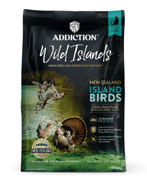 (DIS) Addiction Wild Islands, Island Birds Dry Cat Food 4.5kg